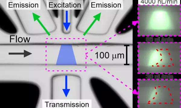 Optofluidic device