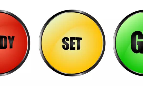 Ready Set Go Traffic Light Buttons