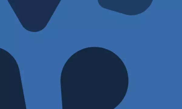 shapes on a blue background