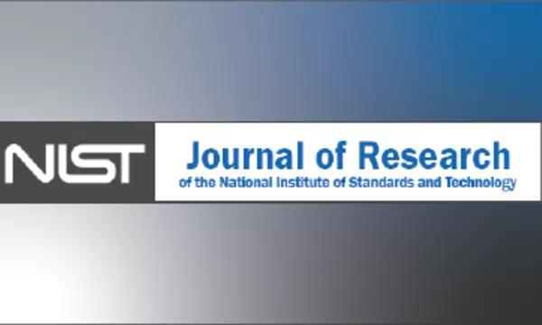 journal of research of NIST logo on gradient background