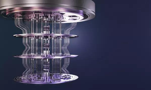 Depiction of a quantum computer.