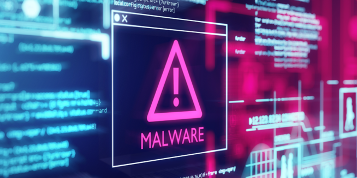 malware message showing a cyber attack