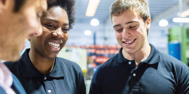 employees in a factory