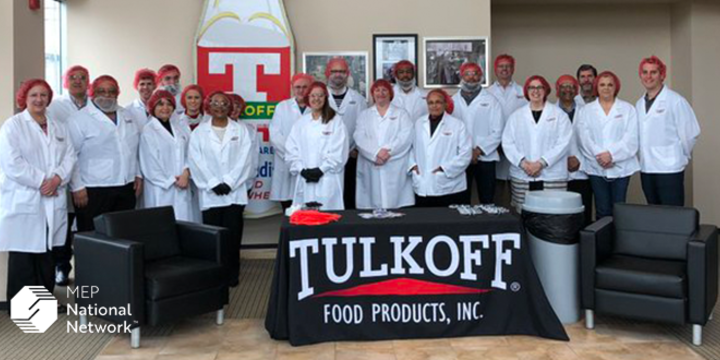 nist mep staff at a tour of the tulkoff food manufacturing facility