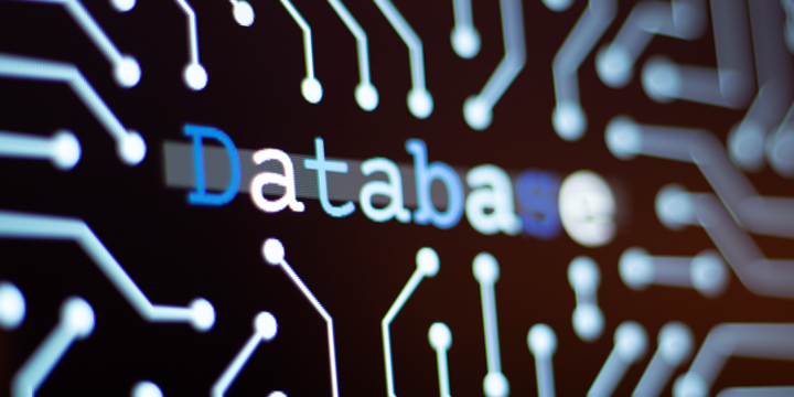 Technology Background and Circuit Board With Database Message