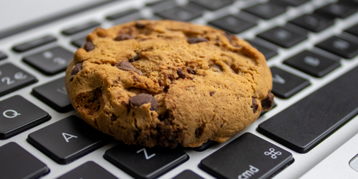 cookie on a keyboard representing online privacy
