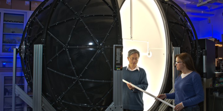 integrating sphere for light measurements