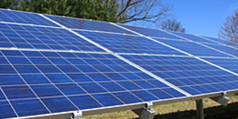 Shutterstock image of solar panels