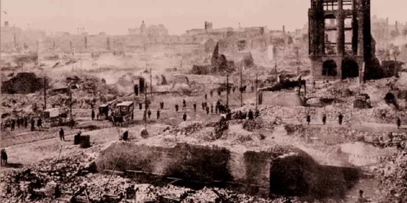 Rubble of great Baltimore Fire