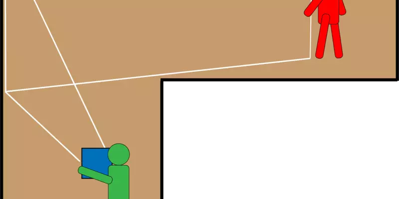 seeing around corners illustration