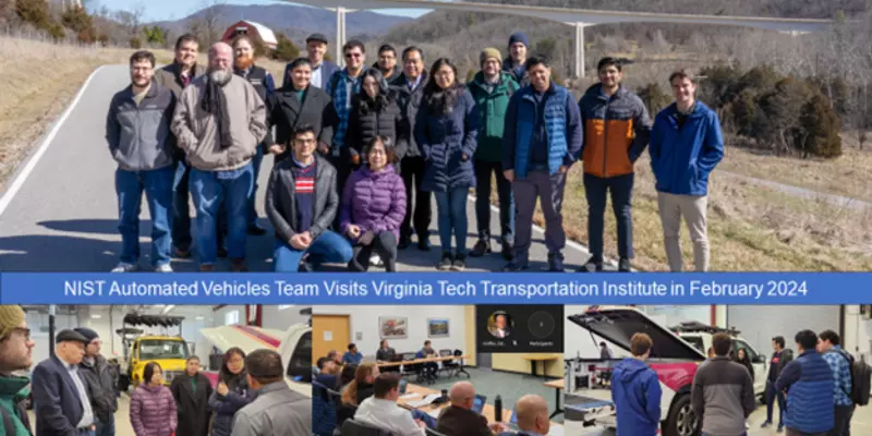 NIST Automated Vehicles Team Visits Virginia Tech Transportation Institute to Discuss Collaborative Efforts