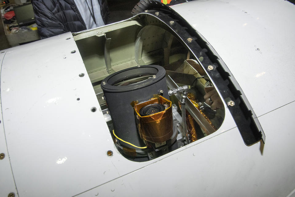 Telescope installed in the ER-2 pod