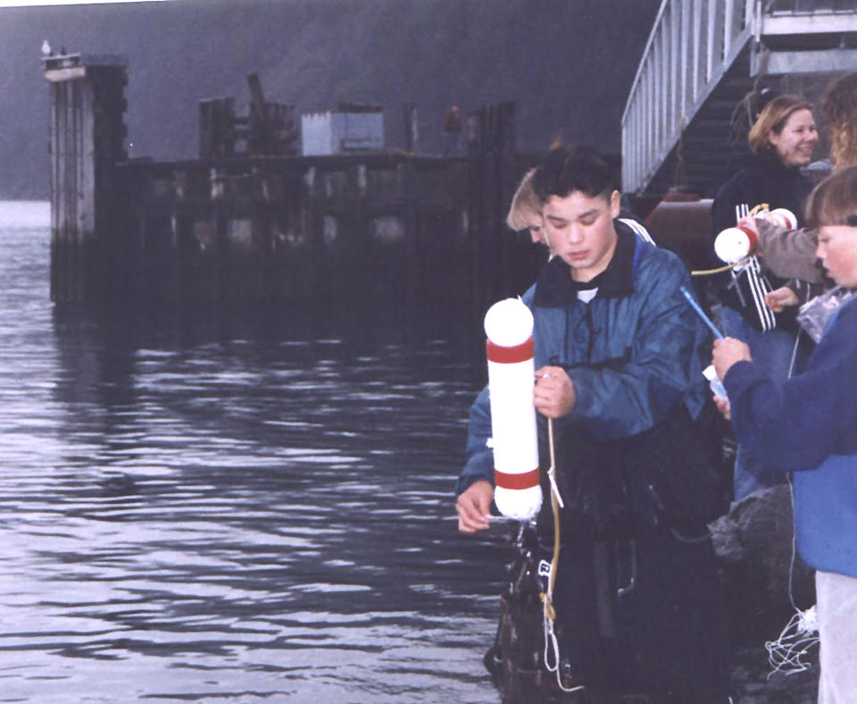 Chugach School District photo of students doing project.