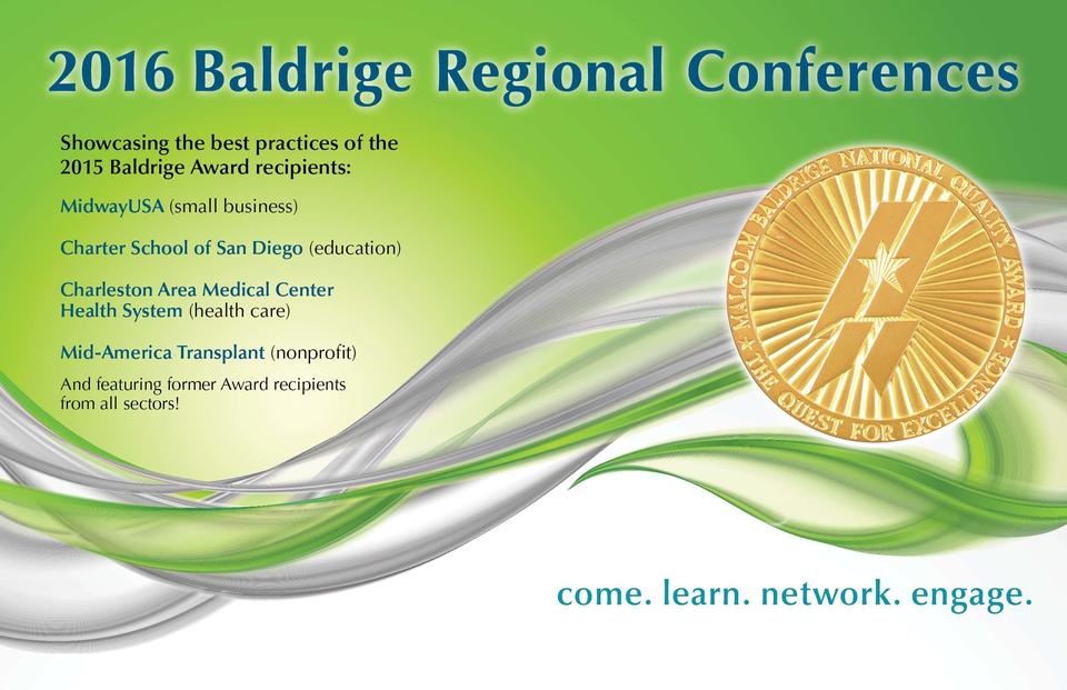 Learn more about Baldrige Regional Conferences