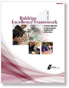 2015–2016 Baldrige Excellence Framework (Education) Photo Cover