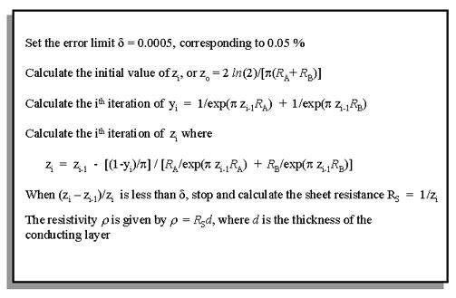 Hall Effect Measurements Algorithm