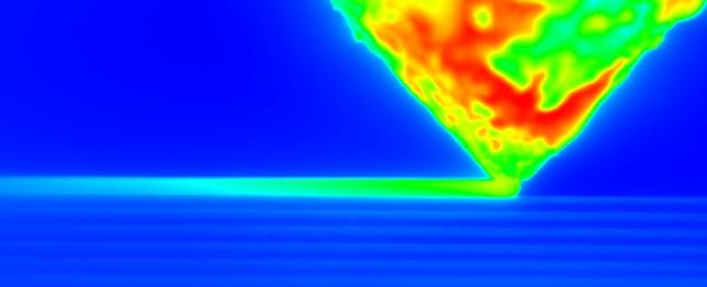 IR thermal image during polymers extrusion additive manufacturing