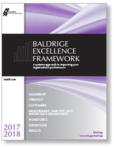 2017-2018 Baldrige Excellence Framework (Health Care) cover photo