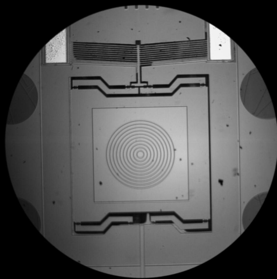 The NIST MEMS-based rheometer. 