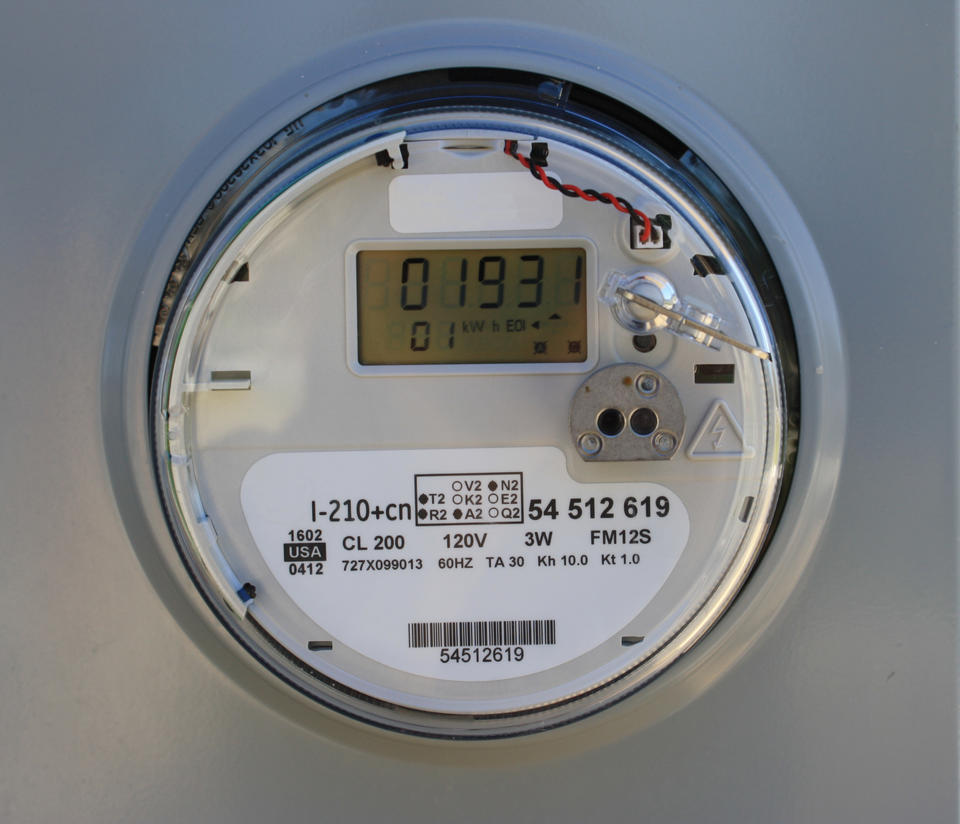 photo of a smart meter