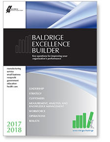 2017-2018 Baldrige Excellence Builder cover