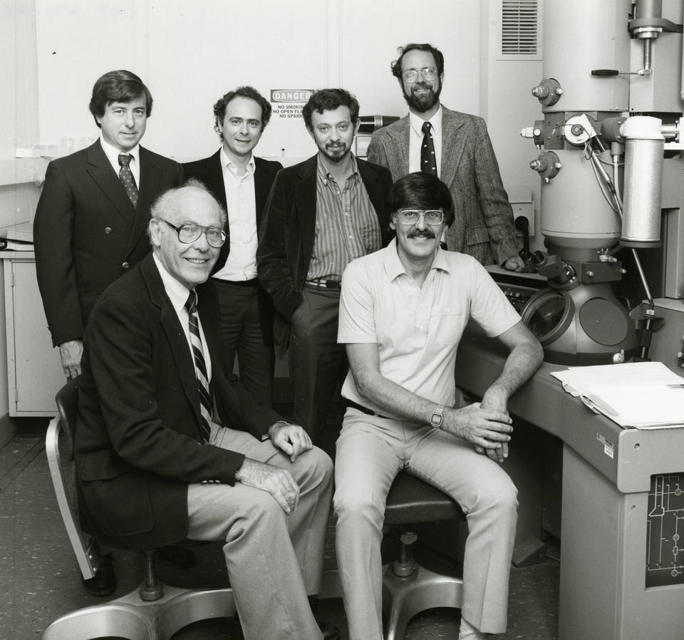 John Cahn and Dan Shechtman with Collaborators on Quasicrystals in 1985