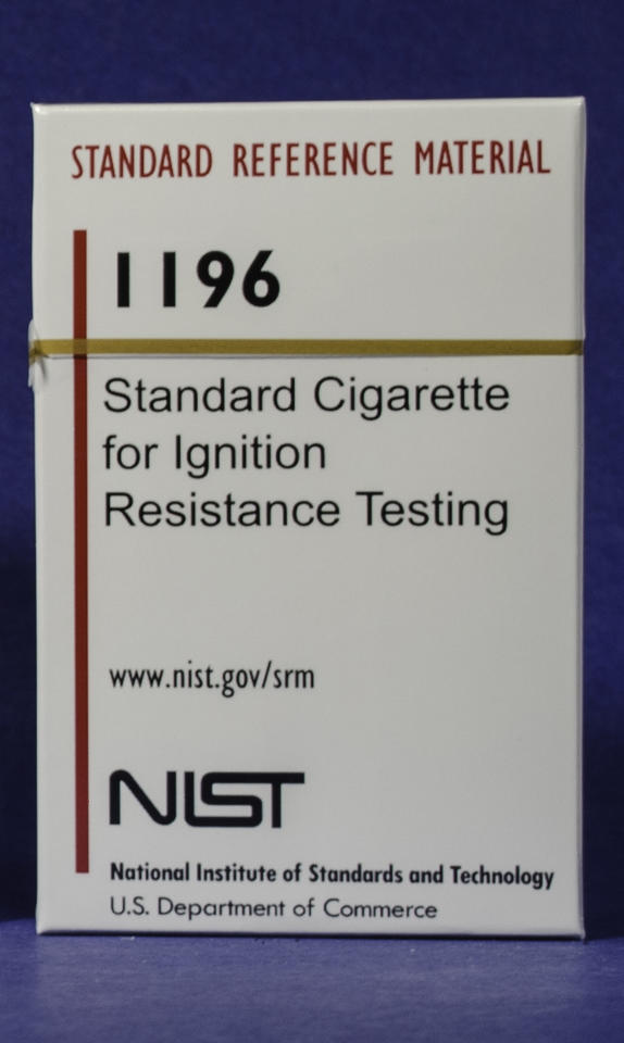 Photo of NIST SRM 1196-1, standard cigarette (pack)