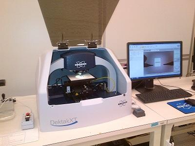 Photograph of the Bruker Dektak XT contact profilometer.