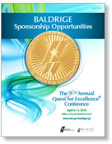 2018 Baldrige Sponsorship Opportunities Cover art