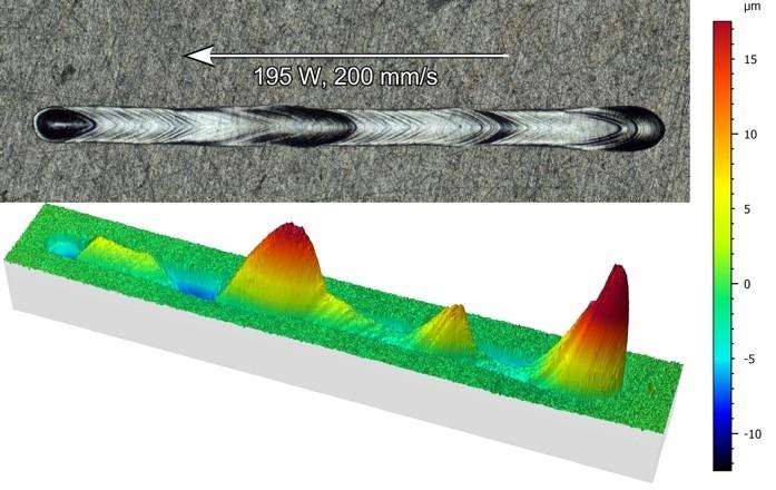 Laser Trace on Superalloy