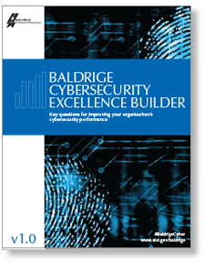 Baldrige Cybersecurity Excellence Builder cover art
