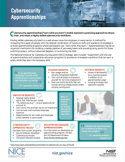 Cybersecurity Apprenticeships_One Pager_Oct 31 2017