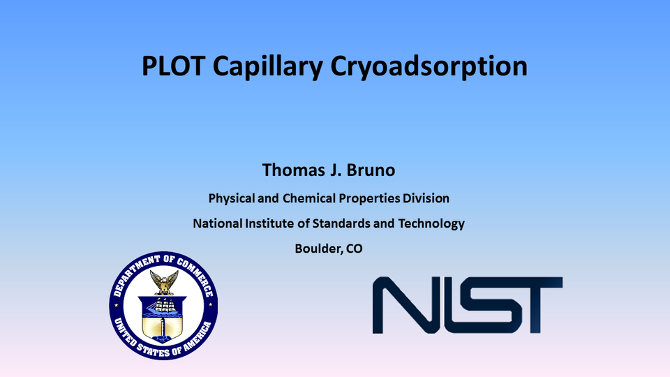 PLOT Capillary Cryoadsorption Speaker Card