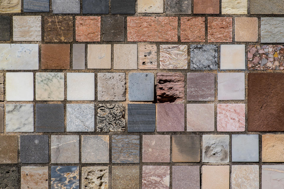 Seventy stones from the NIST Stone Test Wall