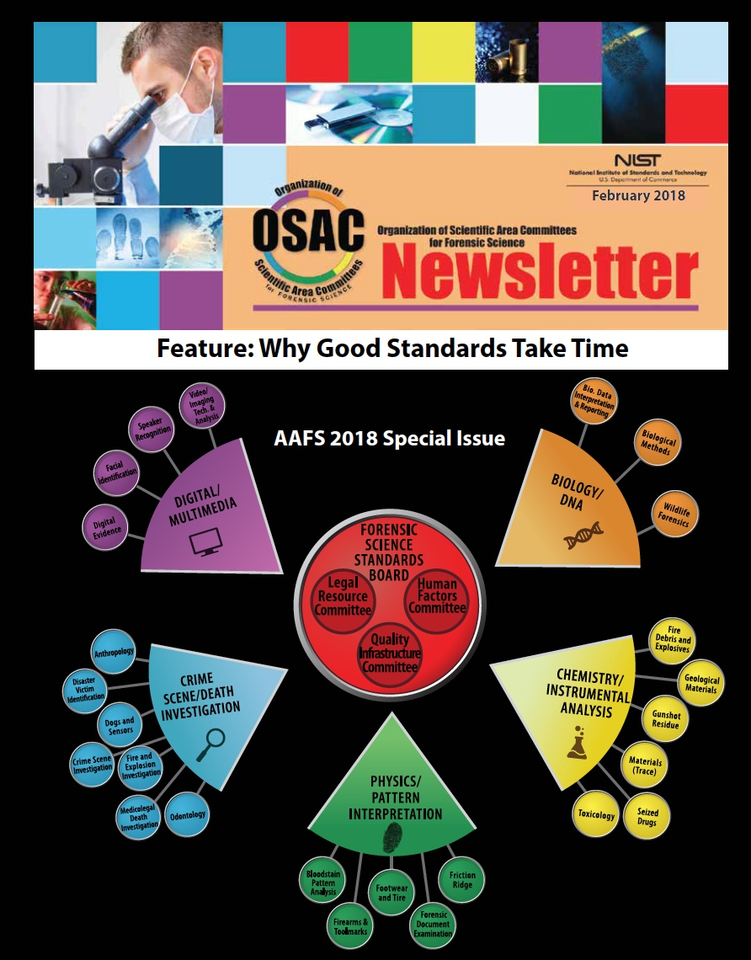 AAFS 2018 OSAC Newsletter Cover