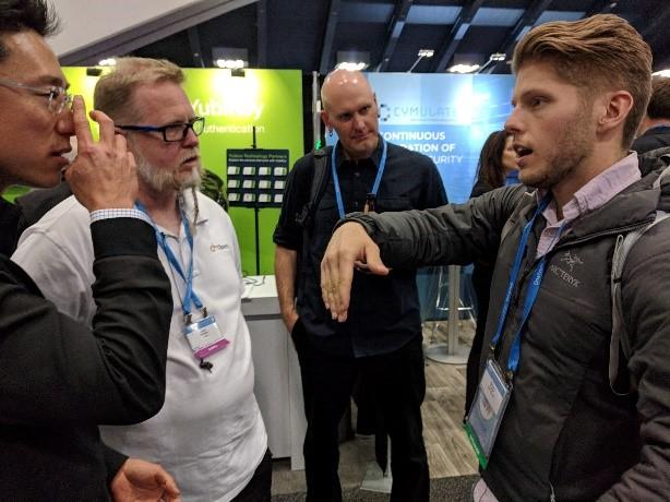 Bill Fisher at Yubico’s booth at RSAC 2018