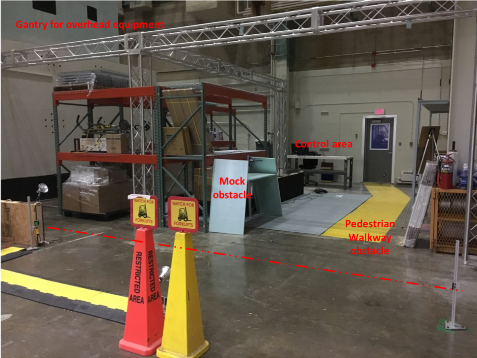 Right side of A-UGV Test Area