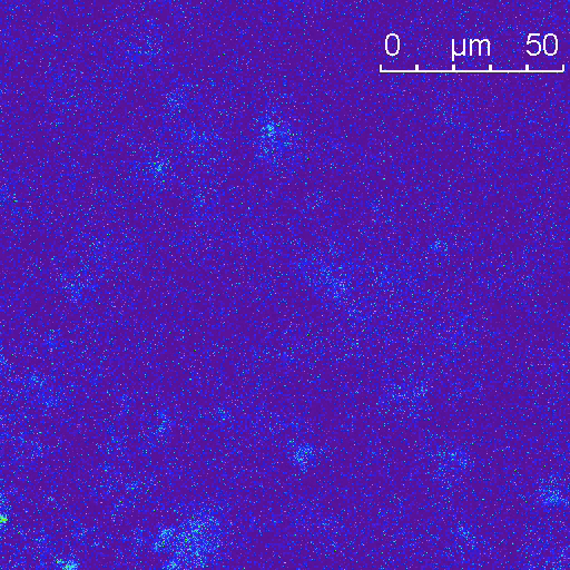 Fluorescence of water on cellulose nanocrystals  in epoxy