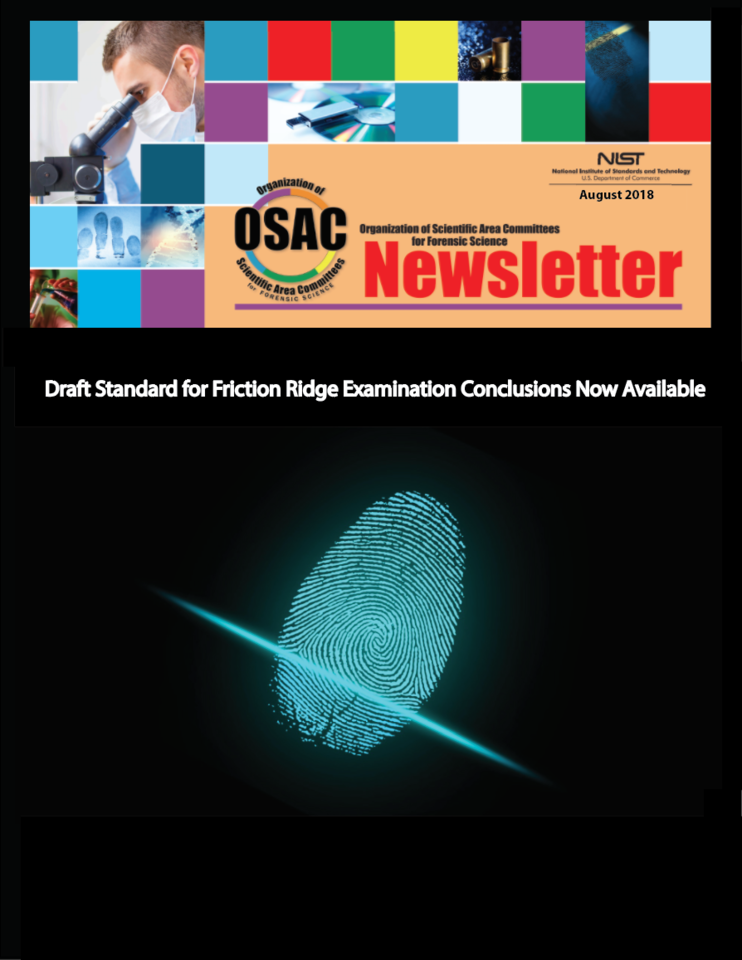 OSAC Newsletter August 2018 cover