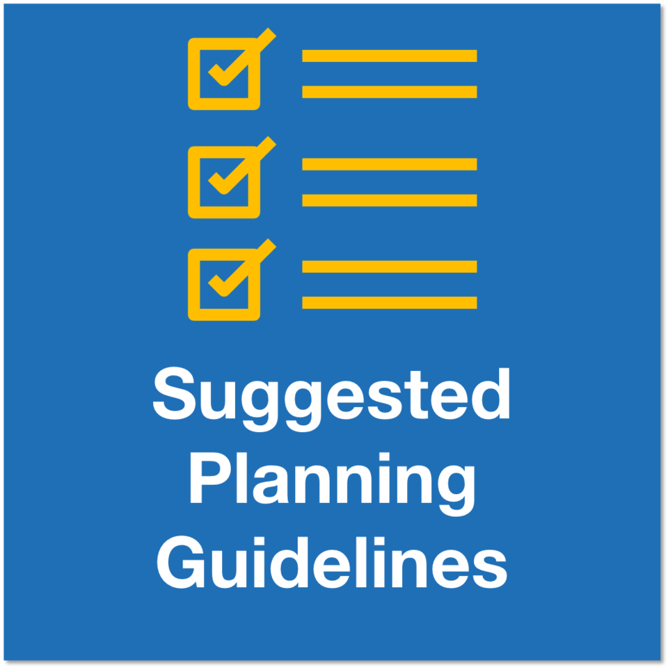 Suggested planning guidance icon