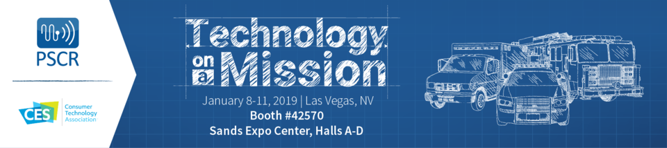 PSCR at CES 2019 banner - Technology on a Mission