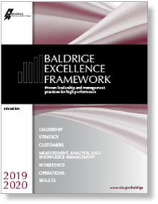 2019-2020 Baldrige Excellence Framework Education cover art