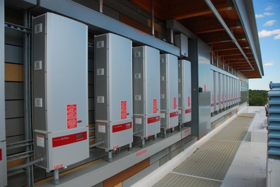 Array of Fronius Inverters