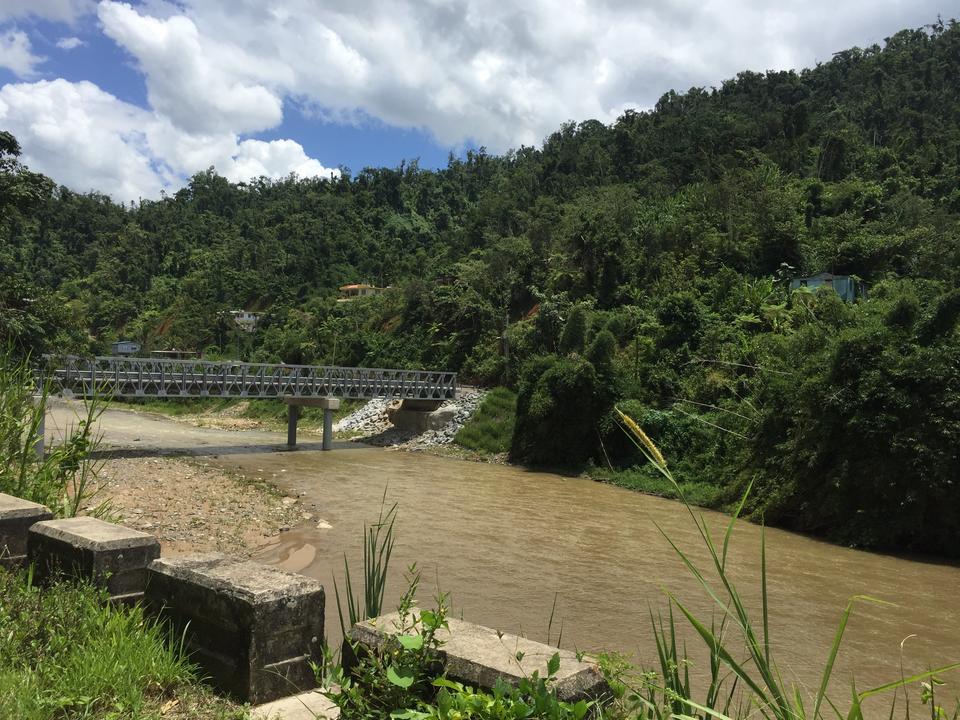 Replacement bridge across the Rio de Caguana in Utuado, Puerto Rico