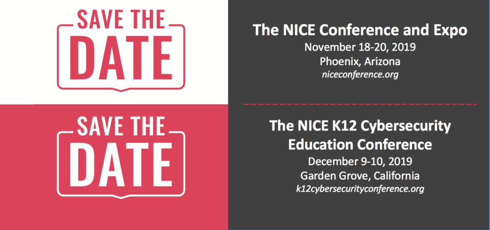 NICE Conference Save the Date 2019