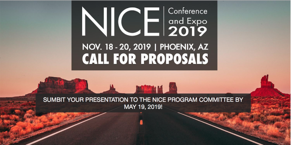 2019 NICE Conference Call for Proposals