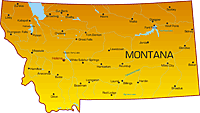 map of Montana