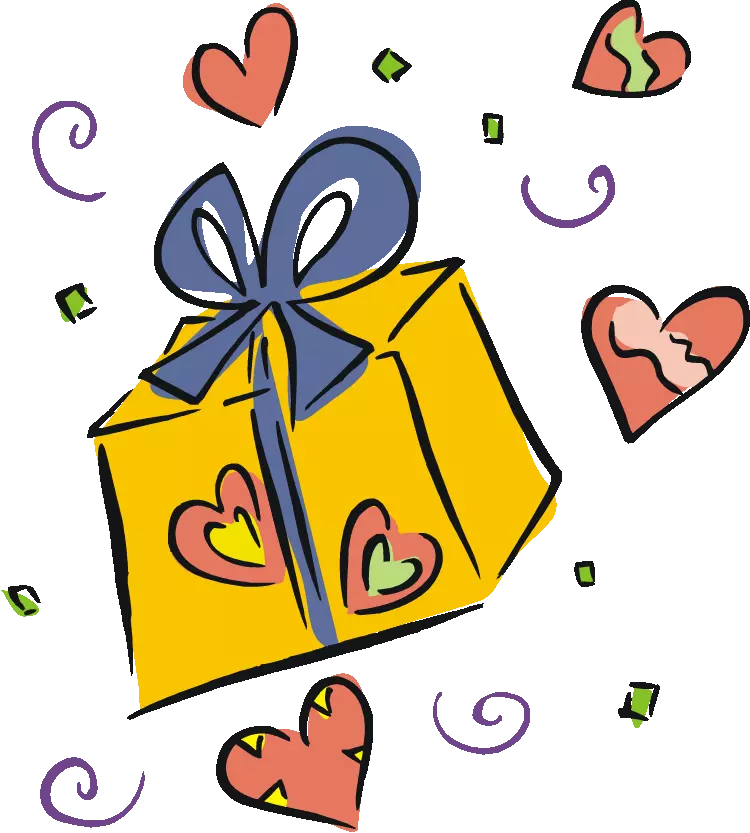 Wrapped birthday present