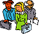 illustration of three employees
