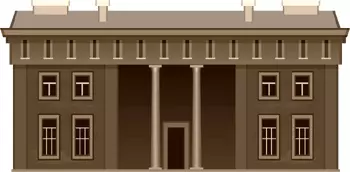 Clip art image of brown building